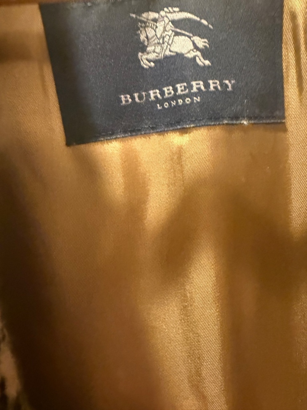 Burberry London Nova Check Wool Bouclé Double Breasted Pea Coat Size 6 Vintage - Picture 5 of 8